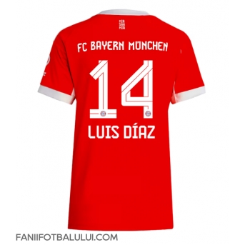 Bayern Munich Luis Diaz #14 Tricou Fotbal Replică 2025-26 Femei Acasa